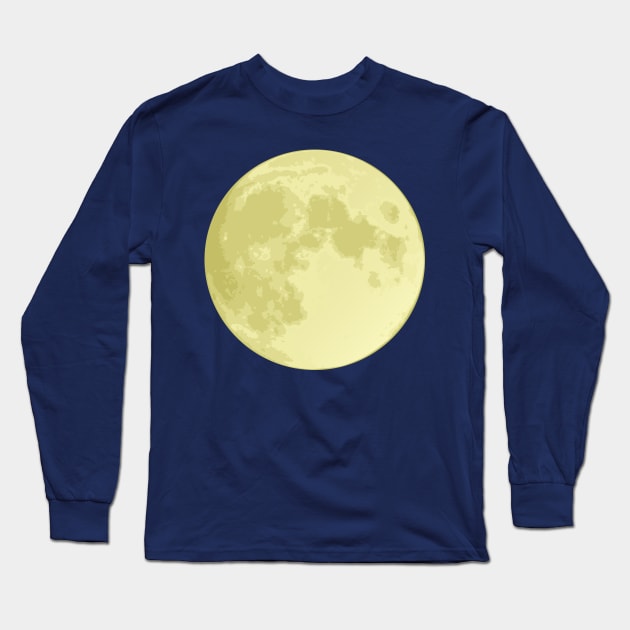 Full Moon Long Sleeve T-Shirt by sifis